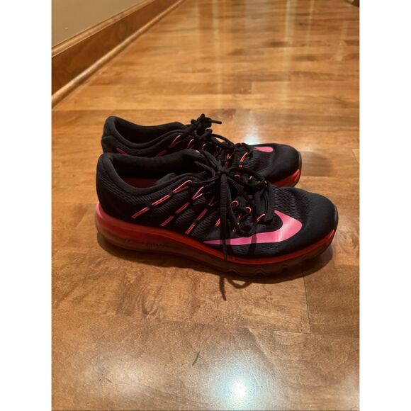 Woman’s Nike air max 2016 sneakers size 9 black and pink - Picture 1 of 5